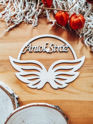 Anioł Stróż (1szt) - półkole ze skrzydłami (8 wzorów skrzydeł) (skrzydła do anioła, skrzydełka do aniołka, obręcz aniołek, koło)