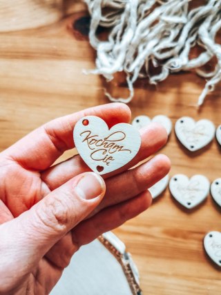 Baza BRELOK (8szt, 3,5cm) - Kocham Cię - serce --- (do breloczka breloka lub zawieszki, breloczek serduszko, zawieszka serduszka