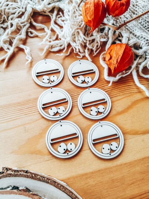 Baza do kolczyków (18szt) - Koło 3w1 - kolczyki