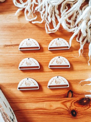 Baza do kolczyków (6szt) - Babcia 01 - - - (kolczyki na Dzień Babci dla Babci)