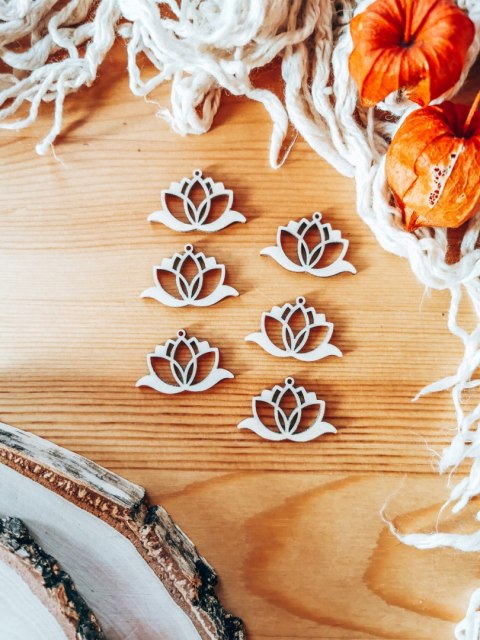 Baza do kolczyków (6szt) - Lotos 02 - kolczyki