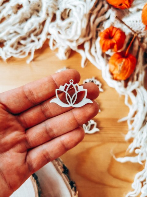 Baza do kolczyków (6szt) - Lotos 02 - kolczyki