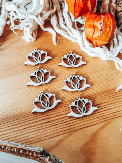 Baza do kolczyków (6szt) - Lotos 02 - kolczyki