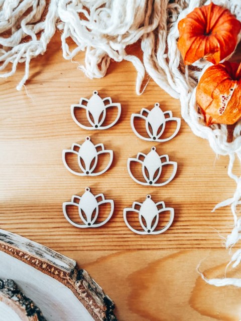 Baza do kolczyków (6szt) - Lotos 04 - kolczyki