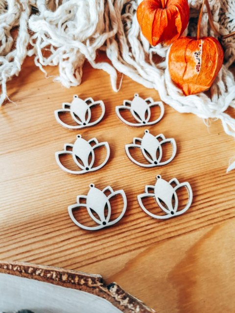 Baza do kolczyków (6szt) - Lotos 04 - kolczyki