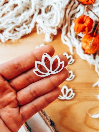 Baza do kolczyków (6szt) - Lotos 06 - kolczyki