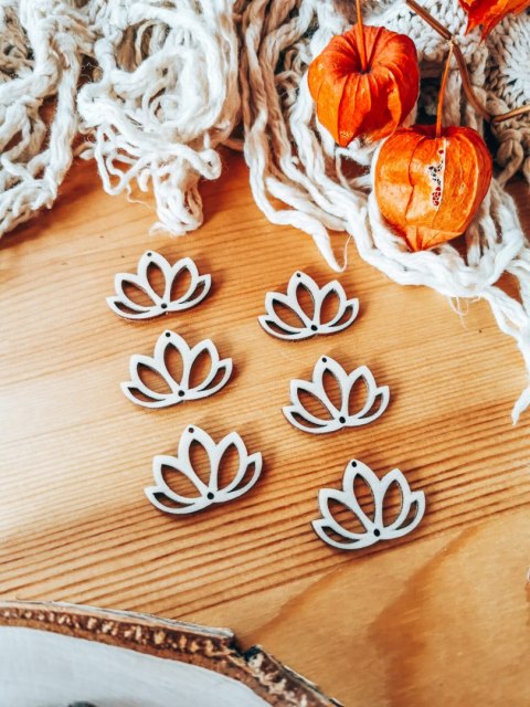 Baza do kolczyków (6szt) - Lotos 06 - kolczyki