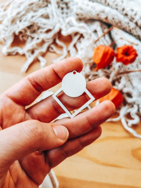 Baza do kolczyków (6szt) - Romb 06 - kolczyki