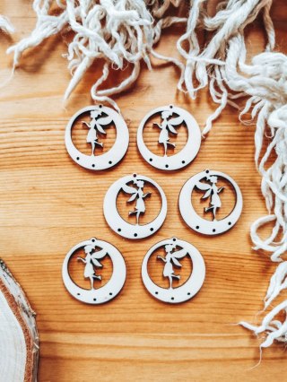 Baza do kolczyków (6szt) - Wróżka 02 - kolczyki