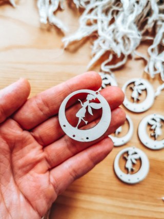 Baza do kolczyków (6szt) - Wróżka 02 - kolczyki