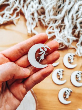 Baza do kolczyków (6szt) - Wróżka 03 - kolczyki