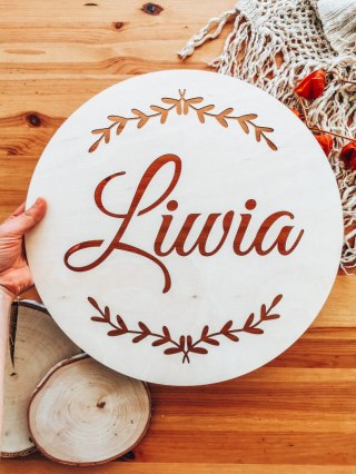 Baza do lampki nocnej - gałązki (8 wzorów) - (tabliczka z imieniem, imię, lampka nocna led, tarcza)