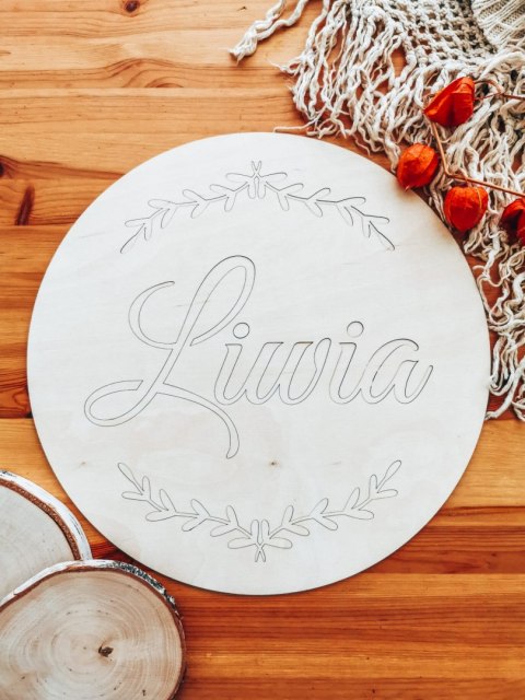 Baza do lampki nocnej - gałązki (8 wzorów) - (tabliczka z imieniem, imię, lampka nocna led, tarcza)