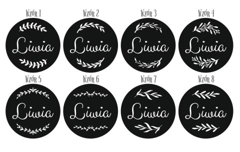 Baza do lampki nocnej - gałązki (8 wzorów) - (tabliczka z imieniem, imię, lampka nocna led, tarcza)