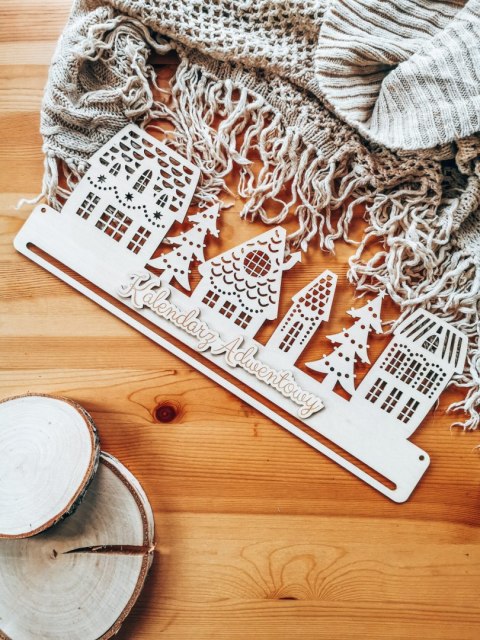 Baza do makramy - Domki świąteczne - baza do makatki - - - (kamieniczki, miasteczko świętego mikołaja, zimowe kamienice)