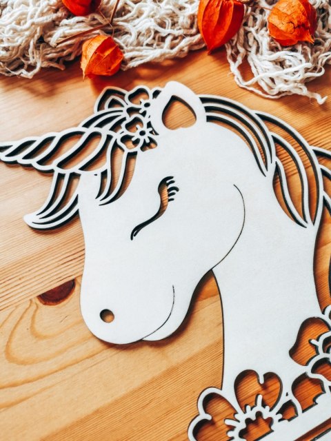 Baza do makramy - Jednorożec 01 - baza do makatki