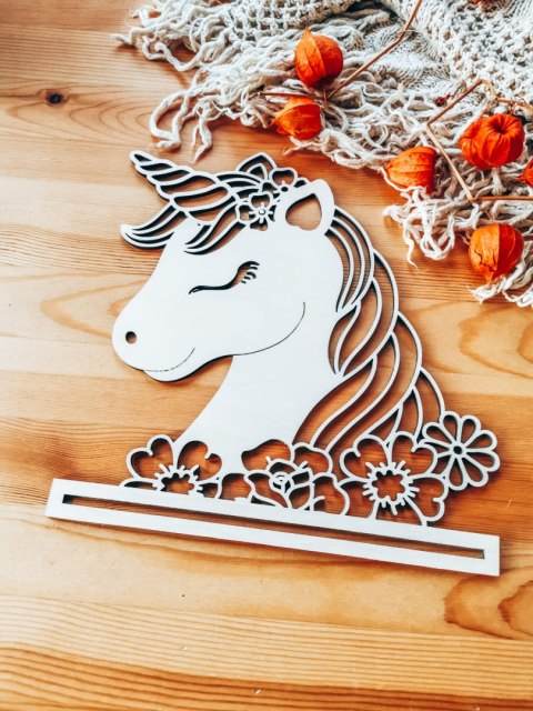 Baza do makramy - Jednorożec 01 - baza do makatki