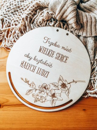 Baza do makramy - KWIATY - Sentencja na Dzień Nauczyciela