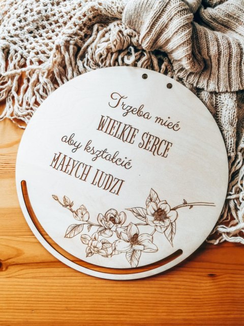 Baza do makramy - KWIATY - Sentencja na Dzień Nauczyciela