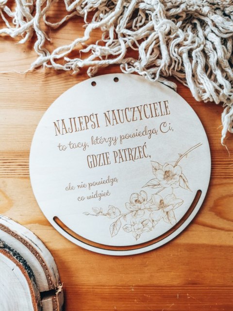 Baza do makramy - KWIATY - Sentencja na Dzień Nauczyciela