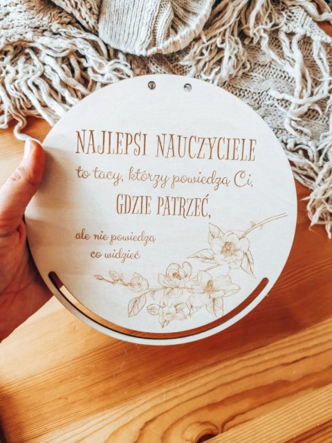 Baza do makramy - KWIATY - Sentencja na Dzień Nauczyciela