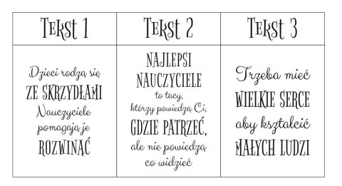 Baza do makramy - SKRZYDŁA - Sentencja na Dzień Nauczyciela