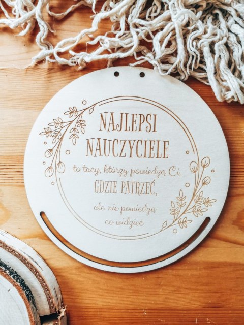 Baza do makramy - WIANEK - Sentencja na Dzień Nauczyciela