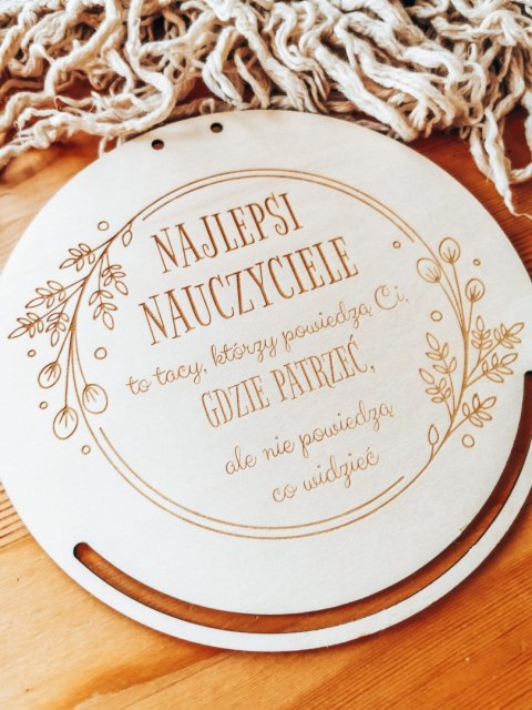 Baza do makramy - WIANEK - Sentencja na Dzień Nauczyciela