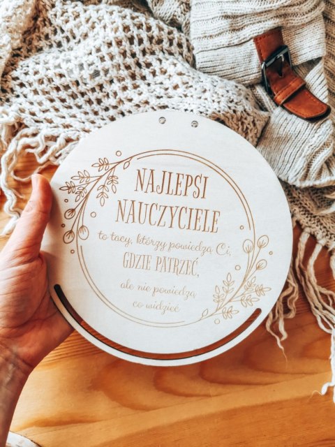 Baza do makramy - WIANEK - Sentencja na Dzień Nauczyciela