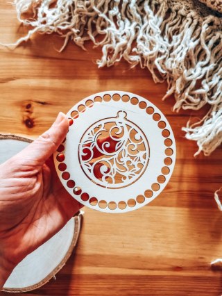 Baza do podstawki, tacy, koszyka (2szt) - GWIAZDKA bombka ażurowa - (podstawka na kubek, koszyk, taca, Boże Narodzenie)