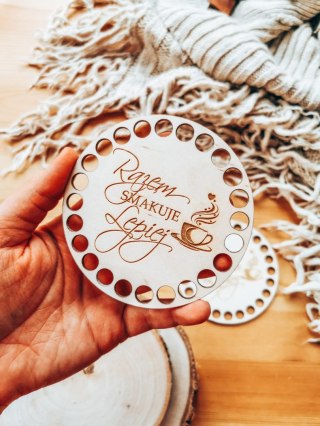 Baza do podstawki, tacy, koszyka (2szt) - Razem smakuje lepiej (podstawka na kubek, koszyk, taca)