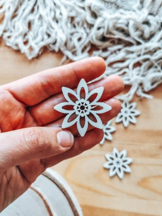 Baza do zawieszki - kwiatek 02 (5szt) 4-5cm - baza do bombki, breloczka - - - (breloka breloczek Gwiazdka Boże Narodzenie bombka