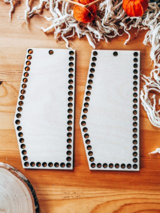 Boki do torebki 10x20cm 2szt - kuferek 01 - pełne (baza do torby, brzegi)