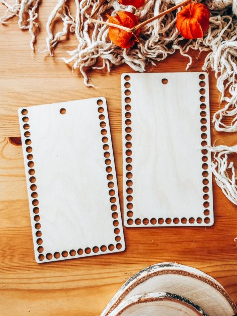 Boki do torebki 10x20cm 2szt - kuferek prostokąt 01 - pełny (baza do torby, brzegi)