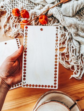 Boki do torebki 10x20cm 2szt - kuferek prostokąt 01 - pełny (baza do torby, brzegi)