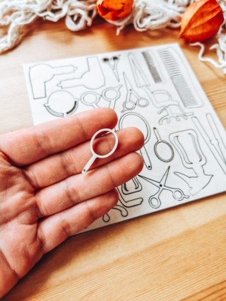 DEKOR - zestaw Fryzjer (14,5cm x 14,5cm)