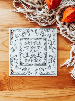 DEKOR - zestaw Ornamenty 01 (14,5cm x 14,5cm) narożniki, ozdobniki