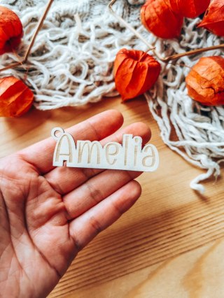 Dekory scrapki do metryczki - Imię - metryczka