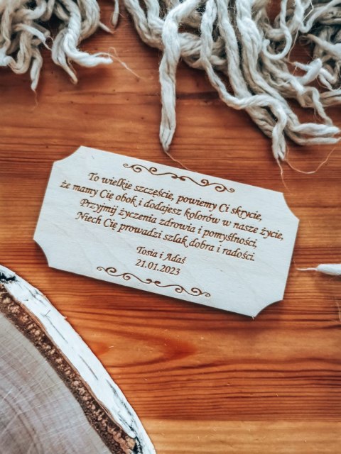 Dowolny tekst DZIEŃ BABCI I DZIADKA - tabliczka (1szt) 10cm/12cm/14cm - - - (Dzień Babci Dziadka, życzenia)