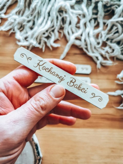 Kochanej Babci - TABLICZKA (4szt) 10cm/12cm/14cm - (8 wzorów) - - - (Dzień Babci i Dziadka Dla Dziadków)