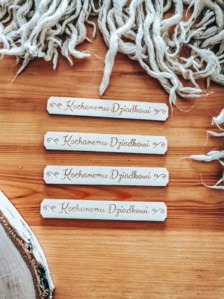 Kochanemu Dziadkowi - TABLICZKA (4szt) 10cm/12cm/14cm - (8 wzorów) - - - (Dzień Babci i Dziadka Dla Dziadków)