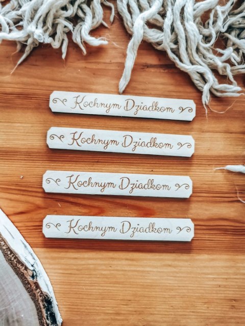 Kochanym Dziadkom - TABLICZKA (4szt) 10cm/12cm/14cm - (8 wzorów) - - - (Dzień Babci i Dziadka)