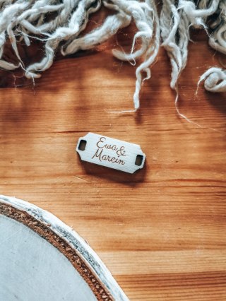 Łącznik do bransoletki /naszyjnika (1szt) - IMIONA / IMIĘ - - - (bransoletka, naszyjnik, kolia, baza do kolii, Walentynki)