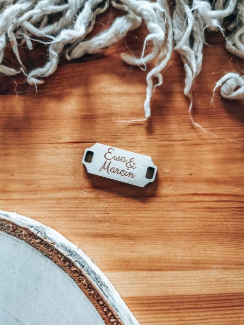 Łącznik do bransoletki /naszyjnika (1szt) - IMIONA / IMIĘ - - - (bransoletka, naszyjnik, kolia, baza do kolii, Walentynki)