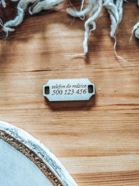 Łącznik do bransoletki /naszyjnika (1szt) - TELEFON do rodzica - - - (bransoletka, naszyjnik, kolia, baza do kolii, Walentynki)