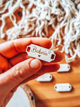 Łącznik do bransoletki /naszyjnika (4szt) - BABCIA 2 - - - (bransoletka, naszyjnik, kolia, baza do kolii, Dzień Babci i Dziadka)