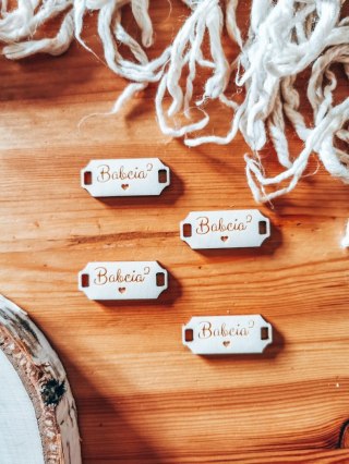 Łącznik do bransoletki /naszyjnika (4szt) - BABCIA 2 - - - (bransoletka, naszyjnik, kolia, baza do kolii, Dzień Babci i Dziadka)