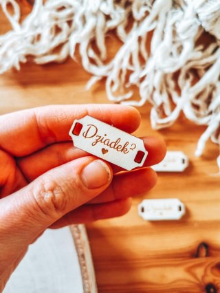 Łącznik do bransoletki /naszyjnika (4szt) - DZIADEK 2 - - - (bransoletka, naszyjnik, kolia, baza do kolii, Dzień Babci i Dziadka