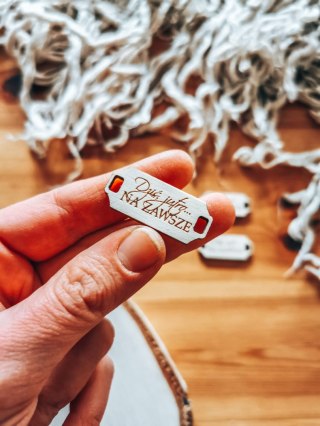 Łącznik do bransoletki /naszyjnika (4szt) - Dziś, jutro, na zawsze - - - (bransoletka, naszyjnik, kolia, baza do kolii, Walentyn