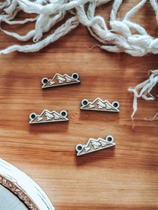 Łącznik do bransoletki /naszyjnika (4szt) - GÓRY 01 - - - (bransoletka, naszyjnik, kolia, baza do kolii)